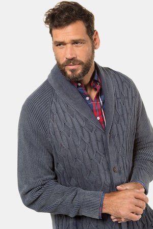 Duże rozmiary Sweter, mężczyzna, blue denim, rozmiar: 3XL, bawełna, JP1880