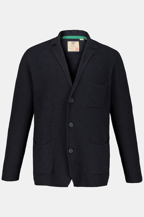 cotton sweater blazer