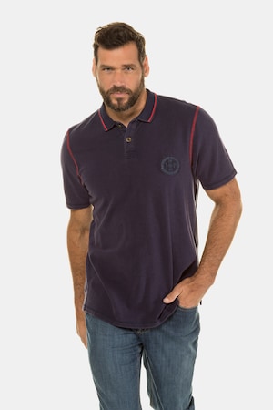 Ulla Popken Poloshirt, Piqué, Halbarm - Große Größen