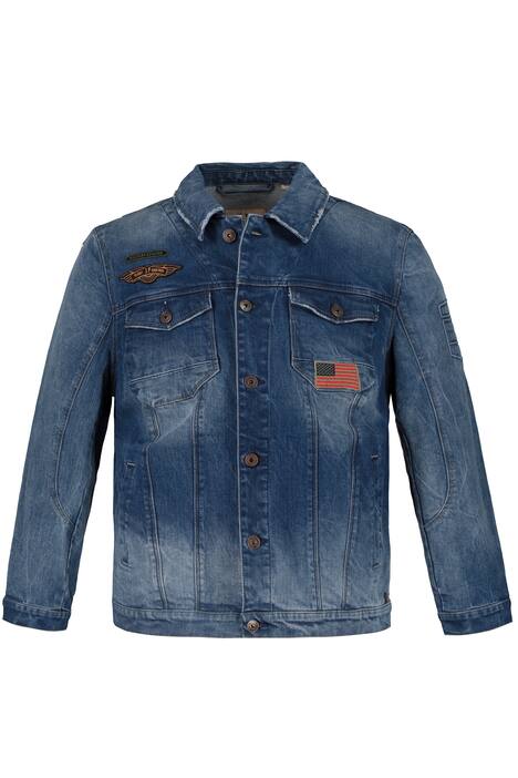 Funktionsjacke bis 7XL, Jeansjacke FLEXNAMIC®, 4 Taschen, Langarm Funktionsjacke bis 7XL, Jeansjacke FLEXNAMIC®, 4 Taschen, Langarm