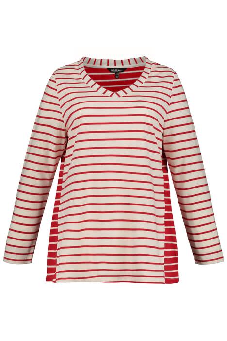 ULLA POPKEN Shirt Comic-Print creme-rosé NEU
