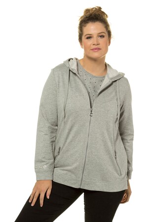Ulla Popken Sweatjack Capuchon 2 Ritszakken Sierstuds Grote Maten ulla popken kopen in de aanbieding Ulla Popken Sweatjack Capuchon 2 Ritszakken Sierstuds Grote Maten ulla popken kopen in de aanbieding