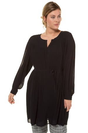 Ulla Popken Plissejurk Blinde Knopenlijst Smalle Ceintuur Grote Maten ulla popken kopen in de aanbieding