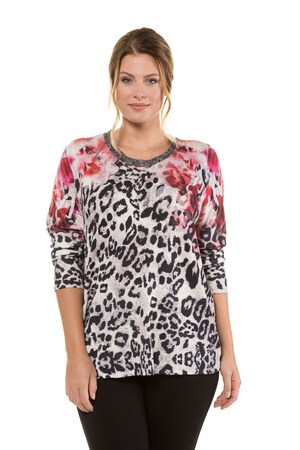 Ulla Popken Pullover Gepassepoileerde Hals Grote Maten ulla popken kopen in de aanbieding