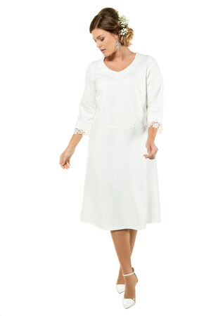 Ulla Popken Brautkleid, Spitze, Punto-di-Roma, selection - Große Größen