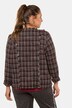 Blazer, Karo, Fransen, offene Form, Langarm