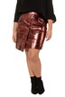 Wrap Look Metallic Skirt
