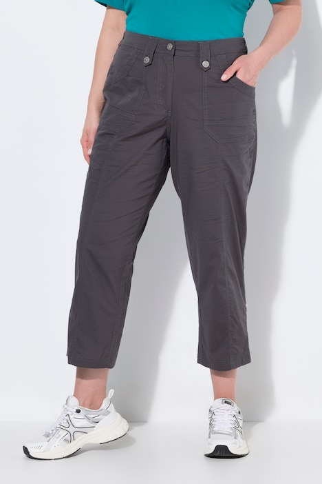 Pantalon cargo 7/8 avec attaches, taille confortable