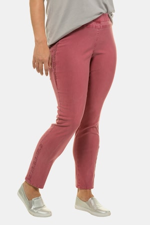 Plus Size Lace Trim Side Bengaline Sienna Fit Stretch Pants
