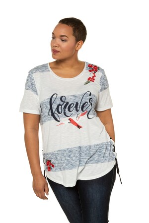Ulla Popken Shirt Regular Open Afgewerkte Ronde Hals Korte Mouwen Grote Maten ulla popken kopen in de aanbieding Ulla Popken Shirt Regular Open Afgewerkte Ronde Hals Korte Mouwen Grote Maten ulla popken kopen in de aanbieding