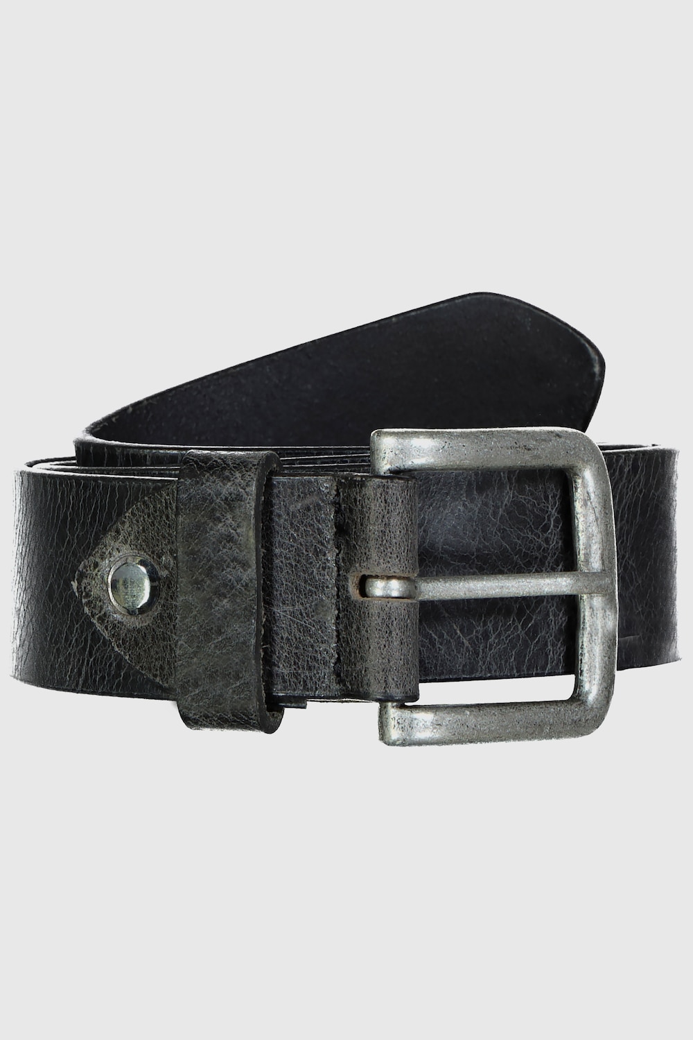 Leren riem, metalen sluiting, 4 cm breed, tot maat 170 cm