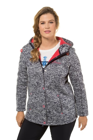 Ulla Popken Fleecejack Capuchon 2 Zakken Grote Maten ulla popken kopen in de aanbieding