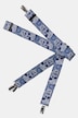 Skull Print Elastic Adjustable Suspenders