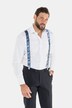 Skull Print Elastic Adjustable Suspenders