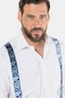 Skull Print Elastic Adjustable Suspenders