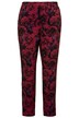 Red Flower Print Pants