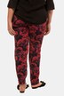 Red Flower Print Pants