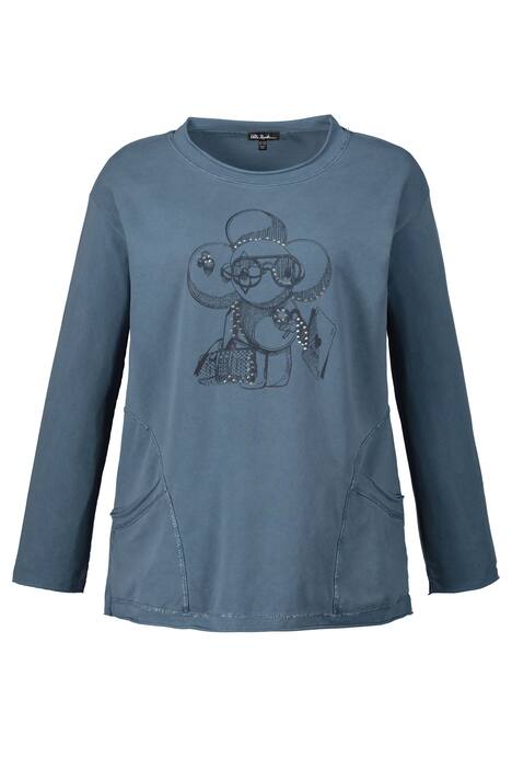 Printed Long Sleeve Sweater