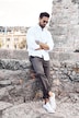 Chino, elastisk linning, Regular Fit, opptil str. 70/35