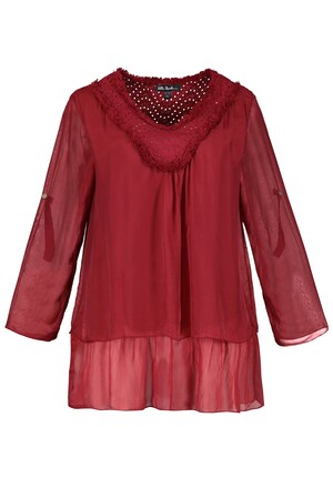 Ulla Popken Blouse Laagjeslook Zijde Grote Maten ulla popken kopen in de aanbieding Ulla Popken Blouse Laagjeslook Zijde Grote Maten ulla popken kopen in de aanbieding