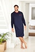 Natskjorte, hjemmetøj, uni, lange ærmer, op til str. 8XL
