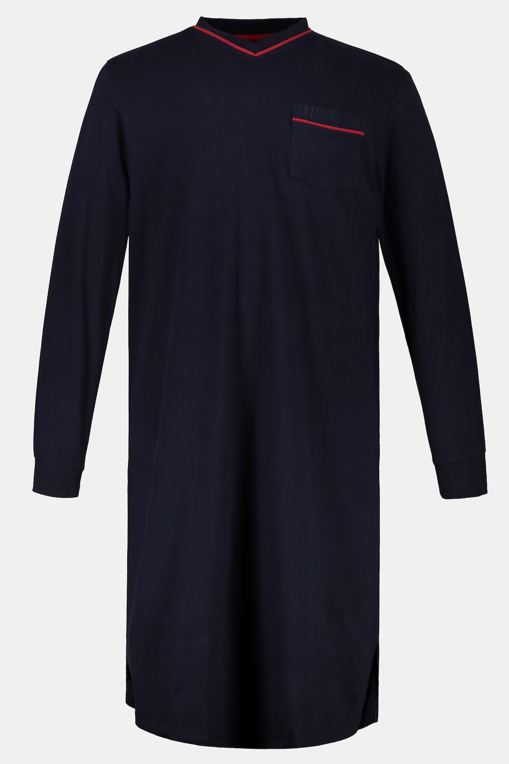 Nachthemd, Homewear, uni, Langarm, bis Gr 8XL
