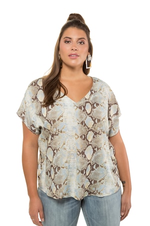 Studio Untold Ulla Popken Tuniek Met Slangenprint Grote Maten studio untold kopen in de aanbieding