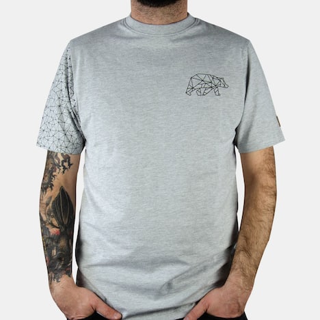 FORSBERG T-Shirt mit Brustlogo THYRISON hellgrau melange