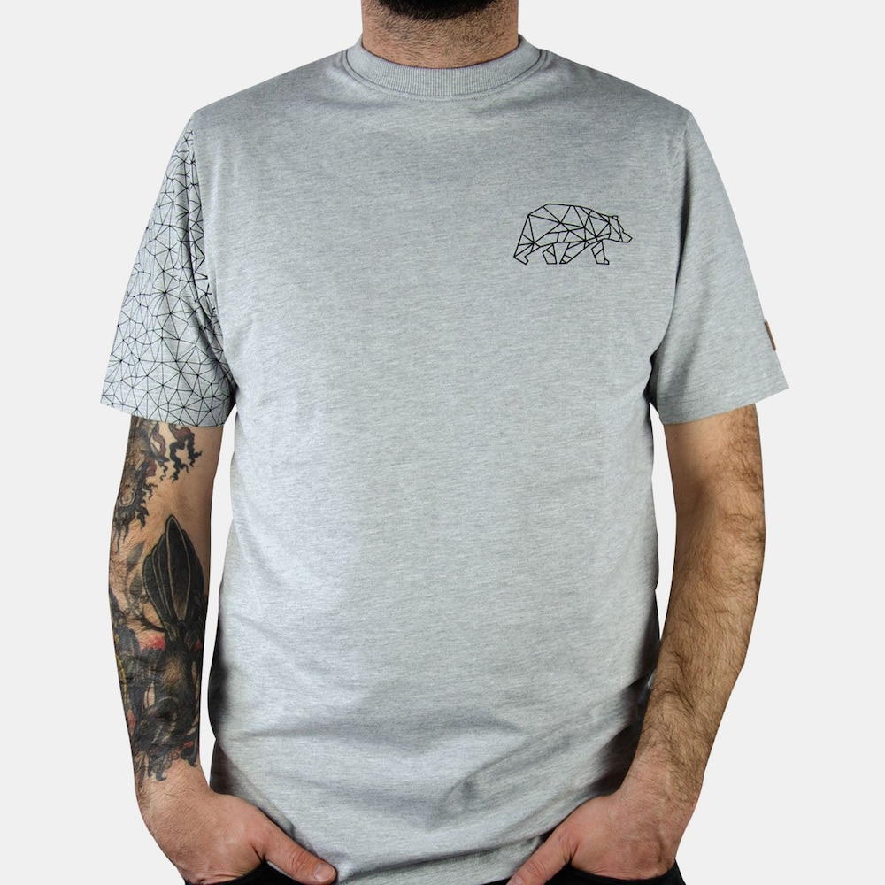 FORSBERG T-Shirt mit Brustlogo THYRISON hellgrau melange