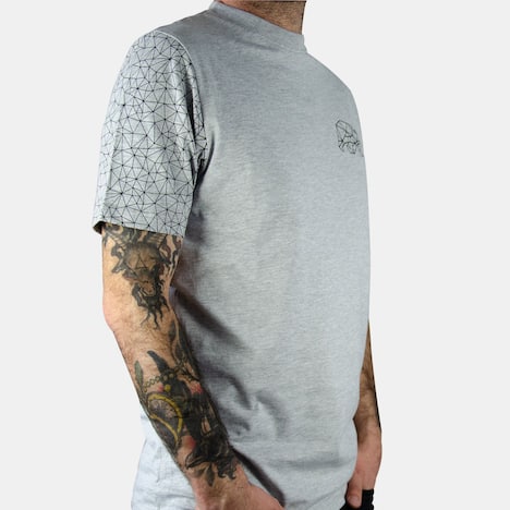 FORSBERG T-Shirt mit Brustlogo THYRISON hellgrau melange