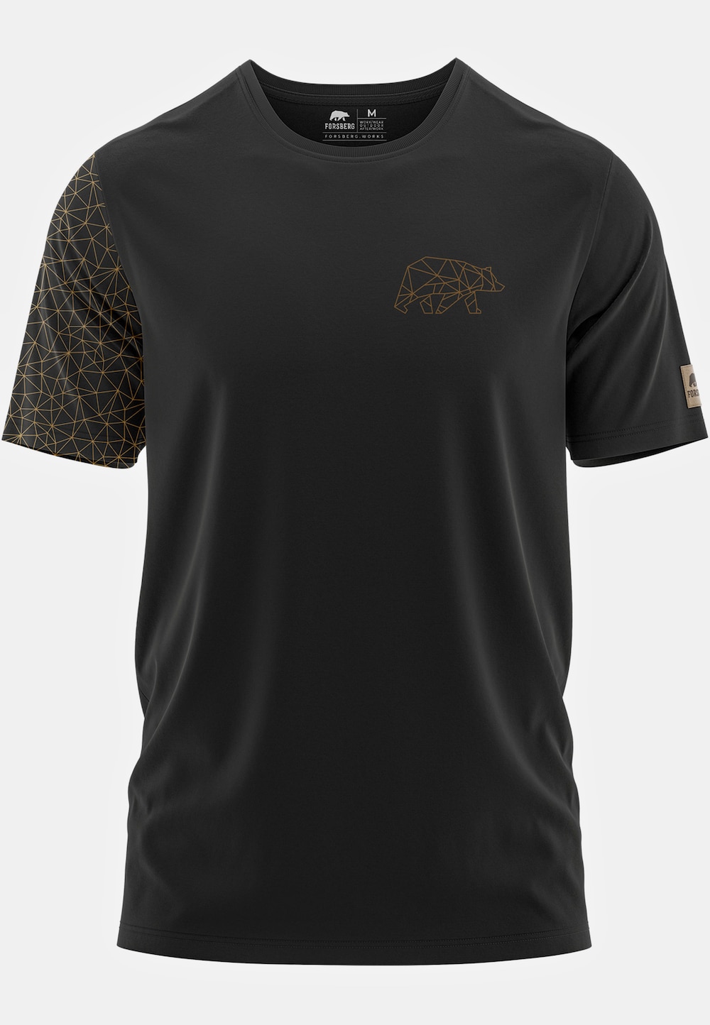 FORSBERG T-Shirt mit Brustlogo THYRISON hellgrau melange