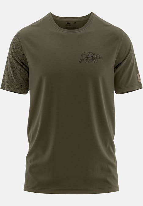 FORSBERG T-Shirt mit Brustlogo THYRISON hellgrau melange