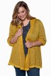 Fringe Edge Stretch Cardigan Sweater