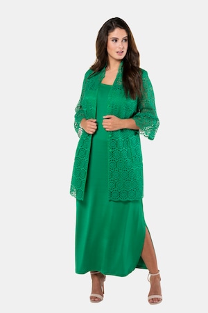Ulla Popken Jacke, transparente Spitze, teils gefüttert, selection - Große Größen