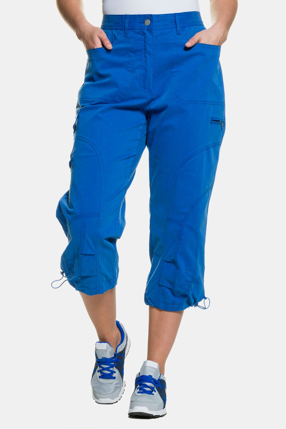 Image of Grosse Grössen 7/8-Hose, Damen, blau, Größe: 64, Baumwolle, Ulla Popken