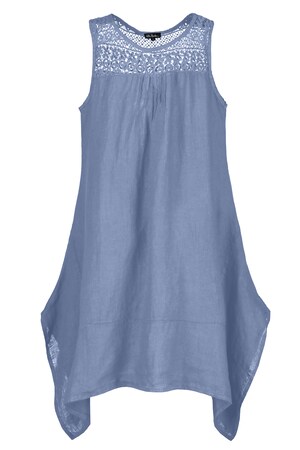 Ulla Popken Jurk Brede Bandjes Puntzoom Linnenmix Grote Maten ulla popken kopen in de aanbieding Ulla Popken Jurk Brede Bandjes Puntzoom Linnenmix Grote Maten ulla popken kopen in de aanbieding