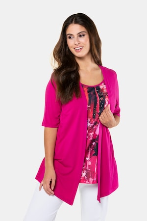 Ulla Popken 2-in-1-Shirt, Glitzersteinchen, Classic, selection - Große Größen