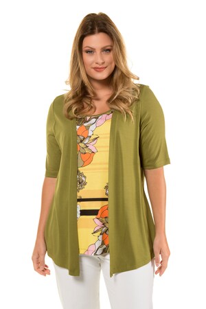 Ulla Popken Shirt 2 In 1 Classic Open Jasje Grote Maten ulla popken kopen in de aanbieding