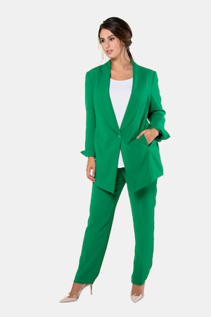 Duże rozmiary Spodnie do biura, damska, zielone, rozmiar: 60, poliester, Ulla Popken
