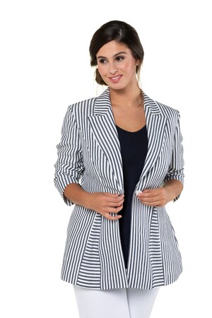 Ulla Popken Blazer Elegant Model Knoopsluiting Grote Maten ulla popken kopen in de aanbieding
