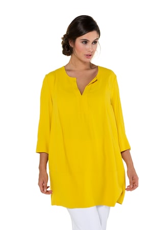 Ulla Popken Tuniek Crepe Lang Model Naadzakken 34 Mouwen Grote Maten ulla popken kopen in de aanbieding