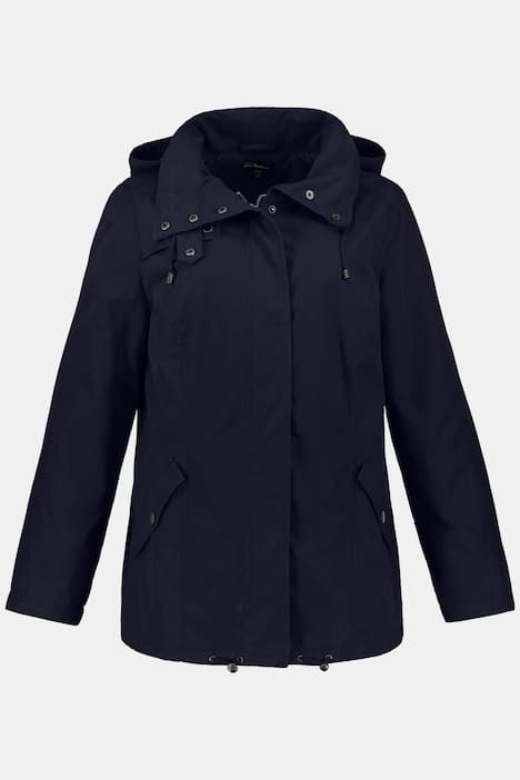 Kurtka, stójka, kaptur, kryty suwak, tunelik