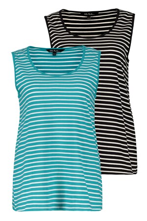 Ulla Popken Tops Set Van 2 Gestreept Grote Maten ulla popken kopen in de aanbieding Ulla Popken Tops Set Van 2 Gestreept Grote Maten ulla popken kopen in de aanbieding