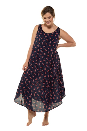 Ulla Popken Strandjurk Brede Schouderbandjes Kreeftdessin Grote Maten ulla popken kopen in de aanbieding