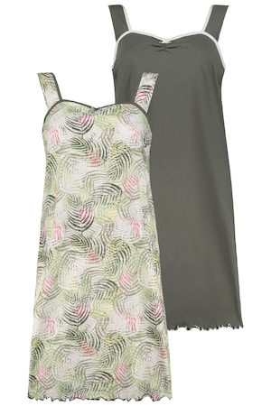 Ulla Popken Nachthemden Set Van 2 Brede Bandjes Grote Maten ulla popken kopen in de aanbieding