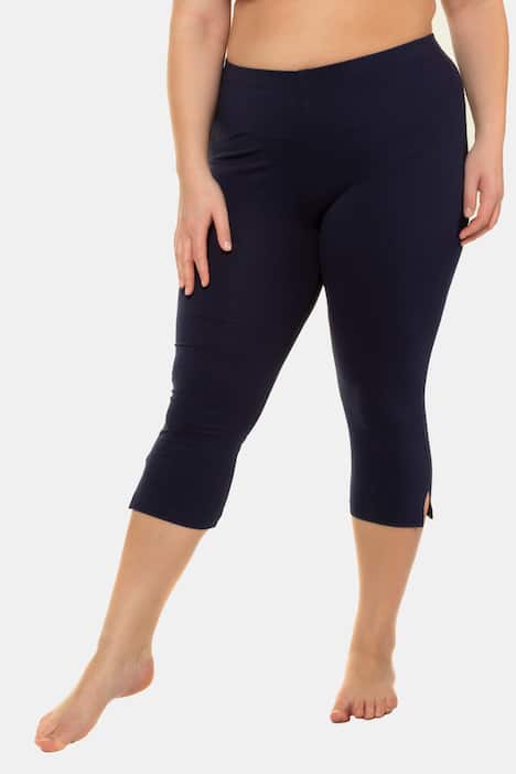 navy stretch capri pants