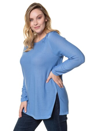 Ulla Popken Pullover Classic Zijsplitten Lange Mouwen Grote Maten ulla popken kopen in de aanbieding Ulla Popken Pullover Classic Zijsplitten Lange Mouwen Grote Maten ulla popken kopen in de aanbieding