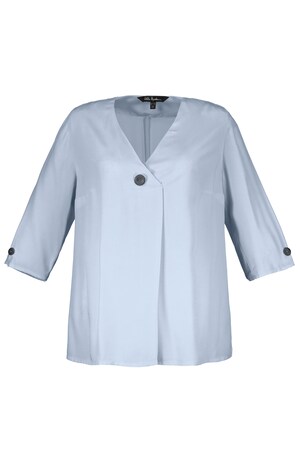 Ulla Popken Tuniek V Hals Sierplooi 34 Mouwen Grote Maten ulla popken kopen in de aanbieding