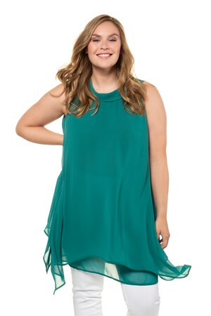 Ulla Popken Tuniek A Lijn Dubbellaags Puntzoom Mouwloos Grote Maten ulla popken kopen in de aanbieding Ulla Popken Tuniek A Lijn Dubbellaags Puntzoom Mouwloos Grote Maten ulla popken kopen in de aanbieding