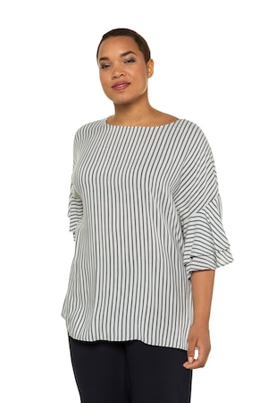 Ulla Popken Tuniek Oversized Schouders Volantmouwen Grote Maten ulla popken kopen in de aanbieding